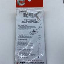 1pc Sabiki Fish Skin Bait Rigs High Carbon Hook With Luminous Glow Bead For Saltwater And Freshwater Fishing Blue Color - Blue - View 7