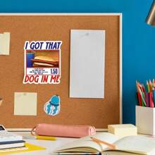 2/3/5inch Available Size I Got That Dog In Me Sticker Funny Hot Dog Combo Meme Sticker For Laptop, Phone, Toolbox, Car High Quality Vinyl Decal - I Got That Dog In Me Orange - View 8
