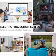 VIVOHOME 80 Inch Manual Pull Down Projector Screen | 16:9 HD Retractable Widescreen Matte | For Movie Home Theater Cinema Office Video Game [White/Black Frame]