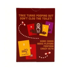 1pc POOP Card: The Ultimate Family And Party Card Game - Exciting, Fun-Filled, And Hilarious Game For Friends - Perfect For Game Night, Parties, And Gift Giving - Red - View 4