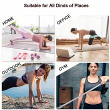 3pcs/Set Elastic Hip Band Yoga Resistance Band Wide Fitness Exercise Legs Band Loop For Circle Squats Training Outdoor Gym Fitness Booty Workout - Multicolor - View 5