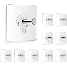 1/5/10/15/20/21/30pcs Self-Adhesive Wall Hooks, No Nail Wall Hanger, Thumb Tack Hooks, No Nail Picture Frames, For Home Use, Indoor Decoration