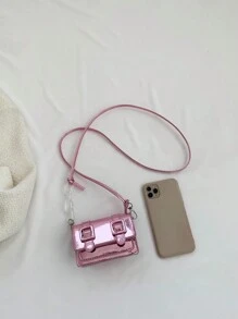 Fashionable And Versatile Mini Crossbody Bag - Pink - View 3