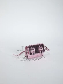 Fashionable And Versatile Mini Crossbody Bag - Pink - View 6