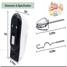 家用手持式電動攪拌器,適用於打蛋清、打鮮奶油等 - 彩色 - 查看 3