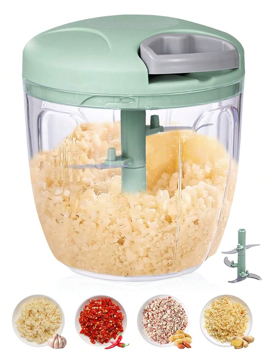 Multi-Function Garlic Press, Manual Garlic Crusher, Hand-Operated Garlic Mincer, Garlic Press, Garlic Peeler, Kitchen Tool, Suitable For Garlic, Chili, Vegetables, Fruits, Onions And Other Ingredients Cutting