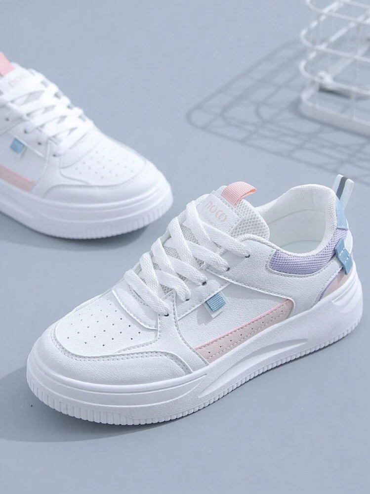 Nuevos zapatos deportivos versátiles y de moda para mujer, lindos, elegantes, lujosos, personalizados, con estilo retro, de resort, deportivos casuales, para senderismo y correr al aire libre, antideslizantes, ligeros, transpirables, con un estilo deportivo casual simple, frescos, atmosféricos, elegantes, ligeros, favorecedores, cómodos zapatos deportivos de ocio para mujer - Rosa - Ver 3