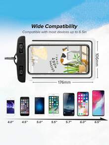 5Piezas Funda para Celular Impermeable Sumergible Anti Polvo y Agua - Multicolor - Ver 3