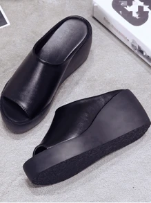 Casual Comfortable Wedge Heel Slipper For Women, Fashionable And Versatile