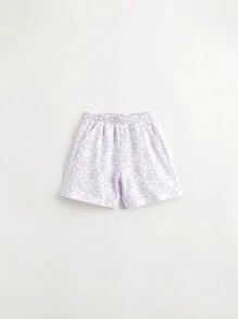 MARC&JANIE 2pcs Young Girl Cool Sporty Moisture Wicking Polo Collar Short Sleeve And Shorts Set, Summer - Multicolor - View 9