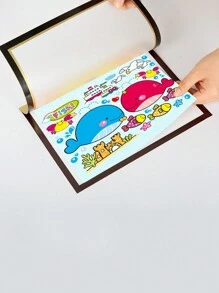 1入組磁力相框橡膠自粘軟圖框文檔油畫展示店面櫥窗廣告 - 藍色 - 查看 11