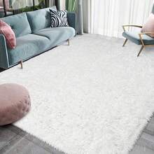 Available In A Variety Of Sizes And Colors Luxury Fluffy Area Rug Modern Shag Rugs For Bedroom Living Room, Super Soft And Comfy Carpet - Cream White - View 6