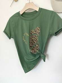 Women T-Shirts - 橄欖綠 - 查看 4