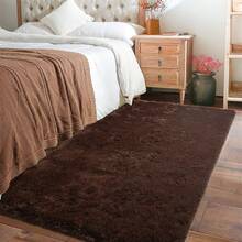 Available In A Variety Of Sizes And Colors Luxury Fluffy Area Rug Modern Shag Rugs For Bedroom Living Room, Super Soft And Comfy Carpet - Màu nâu Sô-cô-la - Xem 5