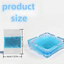 1入紙質使用即棄煙灰缸，附滅火凝膠和水晶砂灰，去除煙味，懶人必備時尚煙灰缸清潔工具 - 彩色 - 查看 5