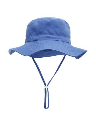 1 st barns sommarsolskydd bredbrättad tryckt andningsbar strandfiskarhatt för pojkar och flickor utomhussporthinkar för baby