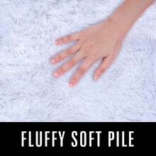Available In A Variety Of Sizes And Colors Luxury Fluffy Area Rug Modern Shag Rugs For Bedroom Living Room, Super Soft And Comfy Carpet - 白色 - 查看 3