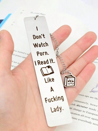 1pc Full Metallic Bookmark, Stainless Steel Bookmark Suitable For Students And Book Lovers, Perfect Small Gift, Personalized And Creative Birthday And Festival Gift Back To School