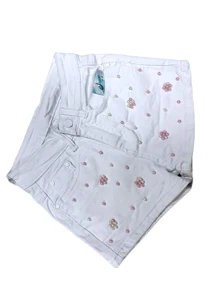 short para dama con perlas - Blanco - Ver 1