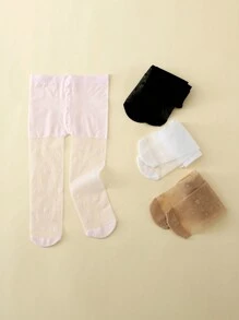 4雙超薄全足跳舞緊身褲適用於女孩 - 彩色 - 查看 6