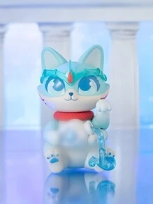 1个随机款式可爱猫咪星座主题动漫人物/包，采用PVC和ABS材料制成，可爱的桌面装饰品，是收藏家和亲人的理想礼物。 - 藍色 - 查看 9