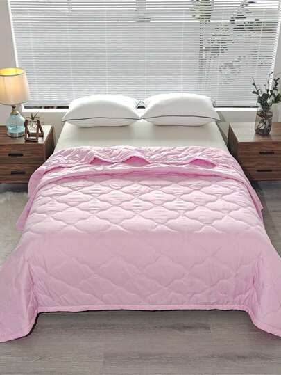 1pc Multi-Color Brushed Cotton Quilt, Modern Active Print Summer Lightweight Blanket, Suitable For Home Bedroom Living Room Car Travel