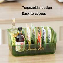 1PC Seasoning Storage Box, Seasoning Bag, Spice Packaging Storage Box, Household Combination Kitchen Seasoning Tank, Seasoning Bottle Storage, Suitable For Home Kitchen Storage, White/Green - Multicolor - View 5