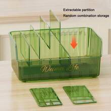 1PC Seasoning Storage Box, Seasoning Bag, Spice Packaging Storage Box, Household Combination Kitchen Seasoning Tank, Seasoning Bottle Storage, Suitable For Home Kitchen Storage, White/Green - Multicolor - View 4