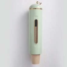 Wall-Mounted No-Drill Disposable Cup Dispenser, Dust-Proof Water Cup Storage Rack, Water Dispenser Paper Cup Organizer Shelf - Green - View 1