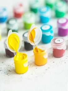 1 Set Of Digital Oil Painting Kit - Beige - View 3