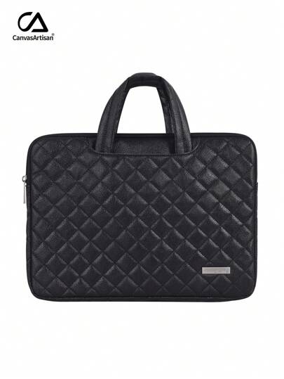  Canvas Artisan Waterproof Slim Laptop Bag Anti-Collision Laptop Sleeve With Handle Compatible With Macbook