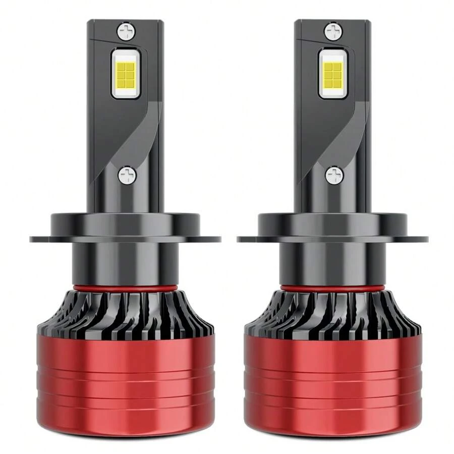 S&D 2 Miếng H7 Led Đèn pha ô tô Bóng đèn 3570 Chips H1 H3 H11 HB4 HB3 9005 9006 9012 H27 6000K 12V Tự động Đèn - trắng - Xem 1