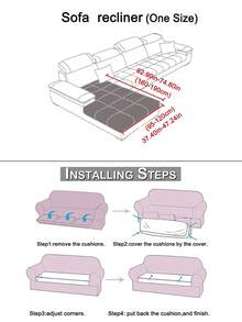 1入兩色織花負離子沙發套,簡約風格彈性沙發套,適用於沙發座椅和靠背,全年使用,寵物友好且防污 - 金色 - 查看 3