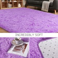Available In A Variety Of Sizes And Colors Luxury Fluffy Area Rug Modern Shag Rugs For Bedroom Living Room, Super Soft And Comfy Carpet - 紫色 - 查看 4