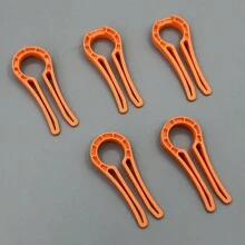 Gas Stove Switch Protection Clip Baby Kitchen Oven Gas Stove Knob Cover Lock Children Safety Gas Stove Handle Lock Protection, Kitchen Protection, Oven Protection, Gas Stove Handle Protective Lock Safety, Home Basic Kitchen Tool Handle Lock - Orange - View 4