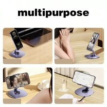 1 cái Giá đỡ điện thoại/PAD kim loại đa chức năng - Màu tím - Xem 9