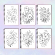 Tlenpo ( Tháng hai Hàng mới đến , 30 Dày lên ) Người lớn Sách tô màu Đối với Tích cực Suy nghĩ - Xoắn ốc Ràng buộc , Đo lường Cái này Giảm căng thẳng Sách Là Thiết kế Đối với ADHD , Sự lo lắng , Thư giãn , có thể sử dụng Như Vẽ Chất liệu , Trở lại Trường Qủa tặng , Quà sinh nhật , Bữa tiệc ngày lễ - vũ điệu của hoa - Xem 4