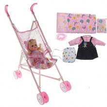 Muñeca con accesorios fácil de llevar a todos lados, Linda muñeca para niñas - Multicolor - Ver 3