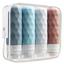 GGGold 4 Pack SiliconeTravel Bottles For Toiletries, Tsa Approved 3oz Portable Travel Bottles, Leak Proof Squeezable Travel Size Containers, Travel Accessories For Shampoo Conditioner Lotion,Travel Essential,Travel Containers[4pcs] - Nhiều màu - Xem 12