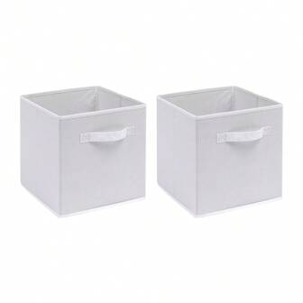 Foldable Storage Boxes Set Of 2,Non-Woven Fabric Storage Box Set,Storage Drawers For Cube Storage Unit,26.5x26.5x28 Cm Halloween Decorations Halloween Costumes Autumn Decor Festival Decor