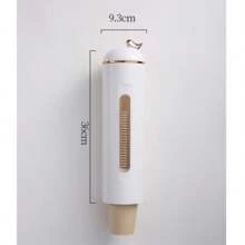 Wall-Mounted No-Drill Disposable Cup Dispenser, Dust-Proof Water Cup Storage Rack, Water Dispenser Paper Cup Organizer Shelf - Green - View 2