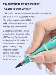 12 Color Pencil Set With Built-In Eraser Strip. Infinite Children's Writing, Infinite Pen Sketching, Highly Attractive Cute Stationery, Learning Drawing Tools, 12 Color Portable Pencils - 12 Colors Of Eternal Colored Pencils - View 8