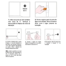 Kit Purificador Completo Parede Mesa Filtro Água E Refil - Branco - Visão 8