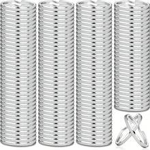 10-100pcs/Set 20mm Key Ring Open Jump Rings Connector Metal Split Rings For Keychain Pendant Jewelry Finding Making Charm Crafting Gift Souvenir School Car Accessories Cute Goth Y2k - Silver - View 2