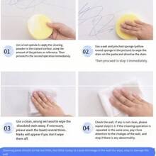 墙面清洁神器，用于去除白色乳胶漆墙上的污垢污渍、脚印、涂鸦，方便的墙面清洁剂，厨房，浴室，家庭，家居供应商 - 白色 - 查看 5