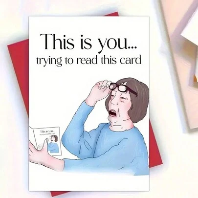 1pc Funny Birthday Greeting Card, Special Gift For Mom, Suitable For Female Friends & Sisters, Unique Mother's Day Gift (With Random Colored Envelope) Back To School,Back To School,School Supplies