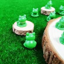10/50/100 Pcs Mini Frogs Garden Decor Tiny Plastic Frogs Miniature Resin Frog Figurines For Fairy Garden Miniature Moss Landscape Decoration - Green - View 8