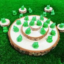 10/50/100 Pcs Mini Frogs Garden Decor Tiny Plastic Frogs Miniature Resin Frog Figurines For Fairy Garden Miniature Moss Landscape Decoration - Green - View 6
