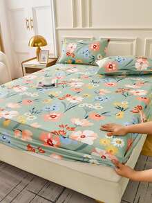 1 tấm ga trải giường in họa tiết hoạt hình nhiều màu, thời trang dày, mềm mại và thoải mái, dùng cho gia đình, ngoài trời - Nhiều màu - Xem 6