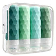 GGGold 4 Pack SiliconeTravel Bottles For Toiletries, Tsa Approved 3oz Portable Travel Bottles, Leak Proof Squeezable Travel Size Containers, Travel Accessories For Shampoo Conditioner Lotion,Travel Essential,Travel Containers[4pcs] - Nhiều màu - Xem 1